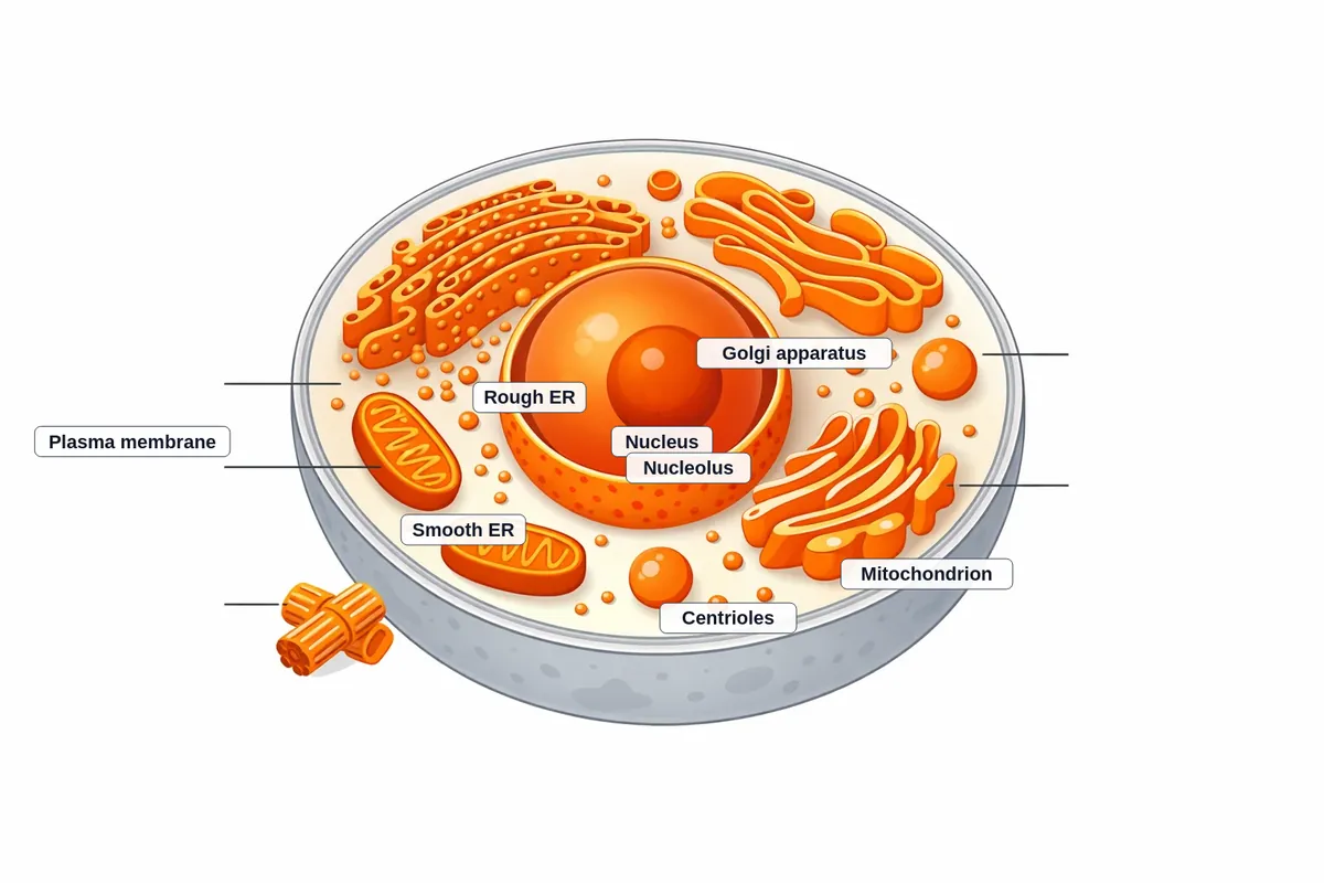 Animal cell and its organelles
